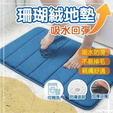 💥台灣出貨💥珊瑚絨地墊 門口地墊 吸水腳踏墊 可機洗 房間地墊 浴室地墊 記憶地墊吸水墊 地墊 速乾 腳踏地墊 浴室地墊