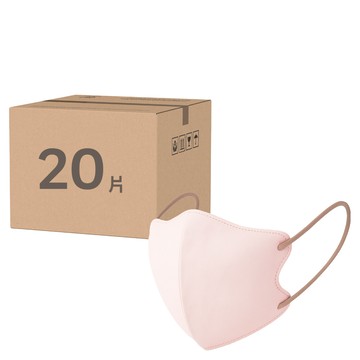 MASCLUB 涼感口罩 粉嫩粉 3D立體剪裁 親膚透氣 男女通用  4盒  10片