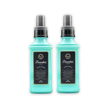 (2瓶超值組)日本Laundrin朗德林-TOKYO植萃消臭衣物香氛柔軟精600ml/瓶-NO.7海洋(藍)(洗滌柔順,室內晾曬芳香,手洗機洗皆適用)