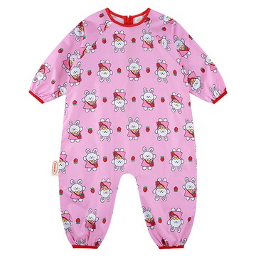 韓國 MInIBEBE 兒童美術畫畫衣  粉色  M