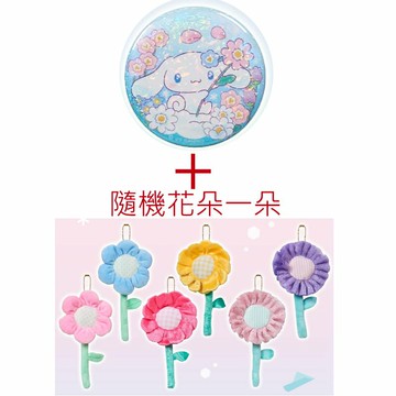 asdfkitty*大耳狗徽章+隨機絨毛花朵一朵-日本正版商品