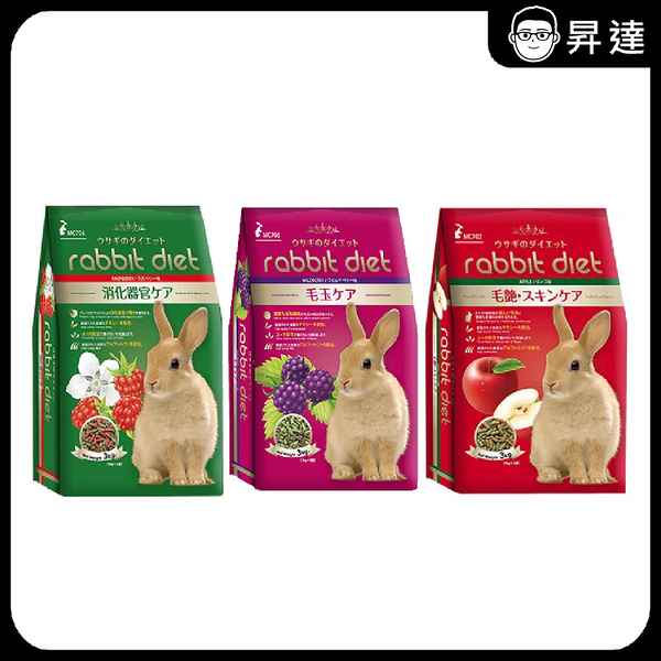 Rabbit Diet】MC兔飼料-愛兔窈窕美味餐(MC701覆盆莓/MC702蘋果/MC703野