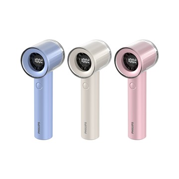 PHILIPS 小炫風  Type-C充電/LED顯示 高速100檔手持風扇