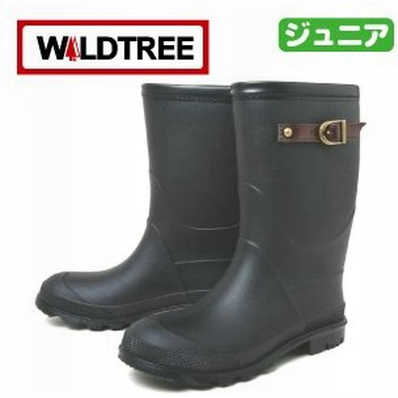 Wildtree ワイルドツリー 15 ブラック ジュニア 子供用 女児 女の子用 男児 男の子用 レインブーツ 長靴 ラバーブーツ ジョッキー 通販 Lineポイント最大0 5 Get Lineショッピング