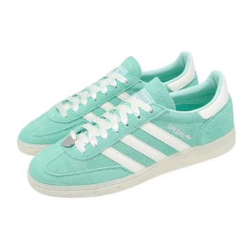 adidas 休閒鞋 Handball Spezial 男鞋 女鞋 綠 白 愛心 情人節配色 麂皮 愛迪達 KI6268