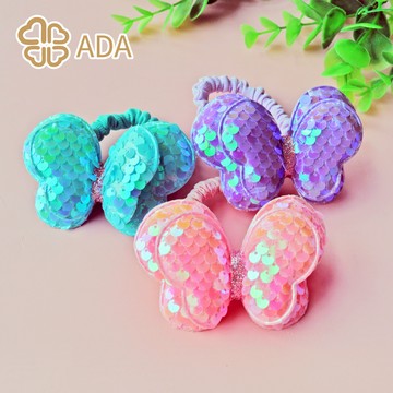 ADA 亮片蝴蝶髮圈1入〈全3款〉