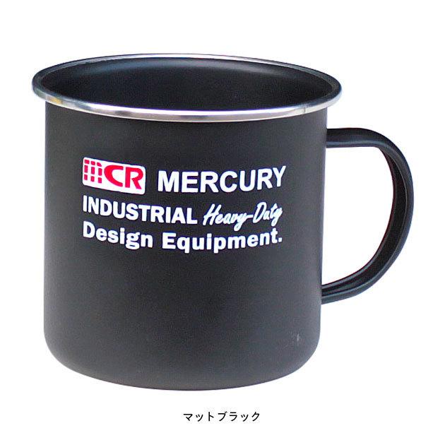 マーキュリー マグカップ エナメルマグ 大きい アウトドア キャンプ レトロ MERCURY