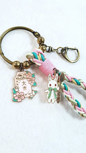 Paris*Le Bonheun。幸福手作。大吉。御守。編織鑰匙圈