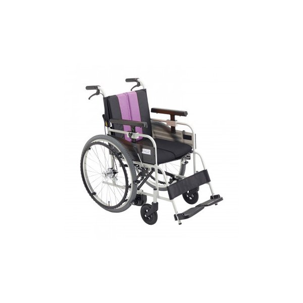 ミキ/MiKi 車いす 折りたたみ ノンバックブレーキ 低床自走型 S472 ...