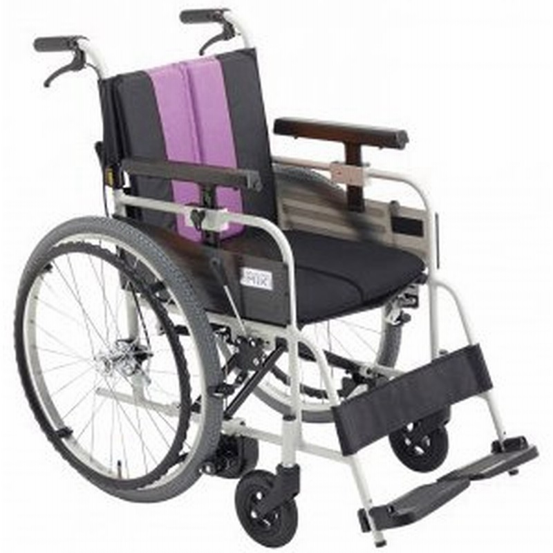 ミキ/MiKi 車いす 折りたたみ ノンバックブレーキ 低床自走型 S472 ...