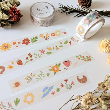 春 日常 | MINI市集設計插畫系列 日本和紙 霧面紙膠帶