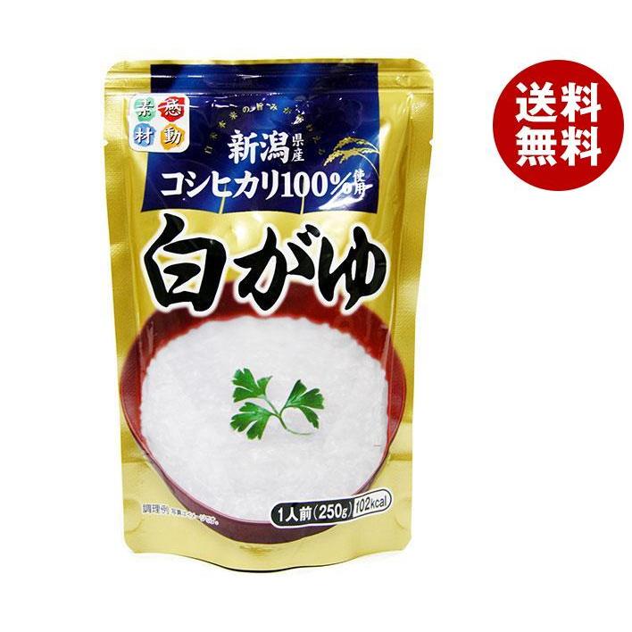 ヒカリ食品 こしひかり100％ 白がゆ 250gパウチ×24個入×(2ケース)｜ 送料無料