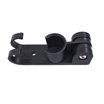 奇麗屋 鋁出奇兵可調式蓮蓬頭架 太空鋁烤漆黑 180度調節  60 x 100 x 130mm  黑色  1個