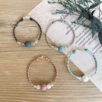 | 擴香石 | 訂製 x 純銀 x 蠟線 x 手環 x 手鍊 x 好做作