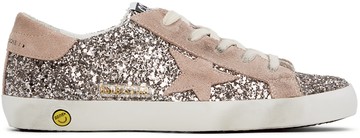 Golden Goose 银色 & 粉色 Super-Star Classic 儿童运动鞋