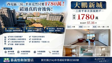 ✨大鵬新城三房平車次頂視野戶｜台中市西屯區逢大路