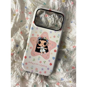 夏日花花小玉適用iPhone17/16蘋果手機殼14菲林11二合一12/13雙層