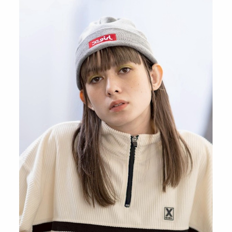 X Girl Box Logo Knit Cap Women 帽子 ニットキャップ ビーニー 通販 Lineポイント最大0 5 Get Lineショッピング