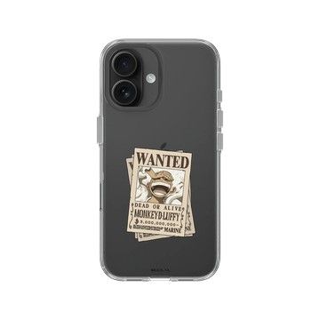 iPhone 16 Clear Case（相機按鈕） 透明 - 航海王 One Piece - 懸賞單系列 -Luffy Gear 5