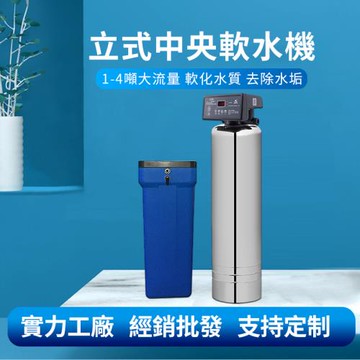 【LEZUN 樂尊】家用軟水機除水垢過濾器中央淨水器（4噸含木架1寸自動閥）