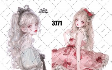 original sticker no.3771 人物貼紙 原創貼紙 原創人物貼紙 裝飾貼紙 cotton melody