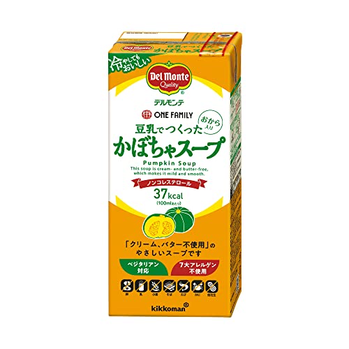 デルモンテ 豆乳でつくったかぼちゃスープ 1L 6本