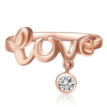 現貨+預購 925純銀戒指 真愛鑲鑽銀飾-優雅精緻質感母親節生日情人節禮物女配件73af8【獨家進口】【米蘭精品】