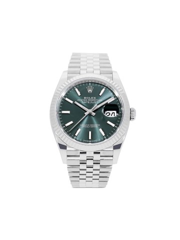 Rolex - 2022 unworn Datejust 36mm - unisex - Sapphire Glass/stainless steel - One Size - Green