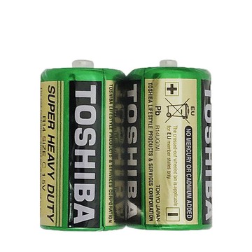 【東芝TOSHIBA】2號(C)環保 碳鋅電池 12入 (1.5V無汞 無鎘 無污染)