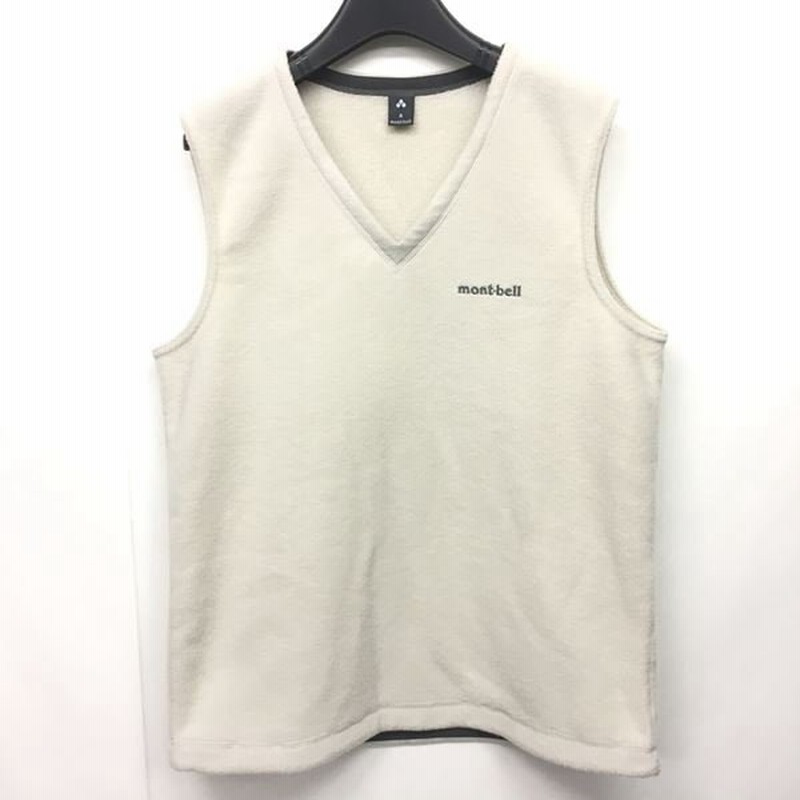 中古 モンベル Montbell 美品 クリマプラス100 フリースベスト Vネック プルオーバー 白 ホワイト 系 S Rrr 1224 メンズ ベクトル 古着 通販 Lineポイント最大0 5 Get Lineショッピング