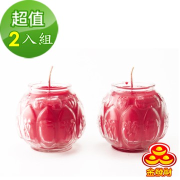 金發財金紙  祭祖普渡專用-立體蓮花蠟燭-2對組(金紙 -普渡超渡法會必用)