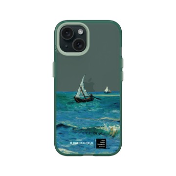 iPhone 15 Clear 憂墨綠 - Van Gogh Museum - 海濱的漁船