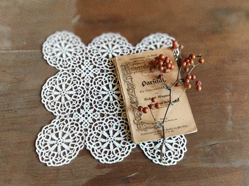 【好日戀物】德國vintage 古董手工鉤針蕾絲011氛圍感家居裝飾