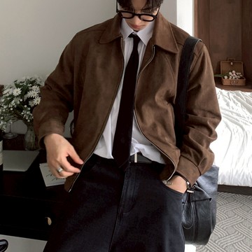 【Metanoia】🇰🇷韓製 麂皮短版外套