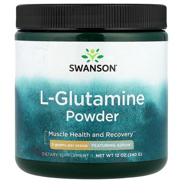 Swanson Vitamins, L-穀氨醯胺粉，12 盎司（340 克）
