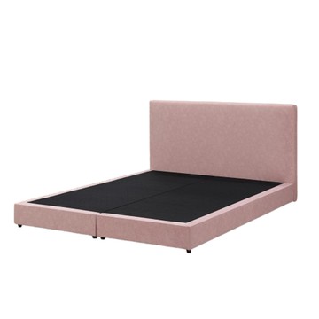 【MUNA家居】伊泉5尺貓抓布床頭底組/共兩色粉紅色