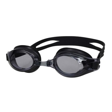MIZUNO SWIM 泳鏡-抗UV 防霧 蛙鏡 游泳 台灣製 N3TEB72000-09 黑銀