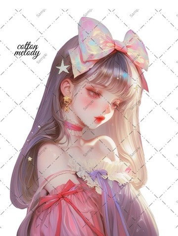 original sticker no.1001A 人物貼紙 原創貼紙 人物貼紙 女孩貼紙 原創人物貼紙