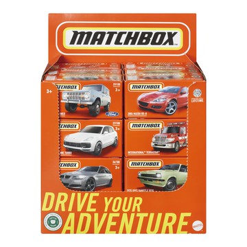 MATTEL 美泰兒 火柴盒小汽車 動力搶奪系列  1個  8 x 4 x 4cm  橘色 - 款式隨機