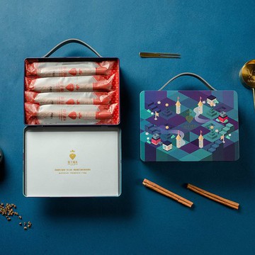 鬍子國王｜2022新版12入藍鐵盒(奶油*4+巧克力*4+香草*4)+脆片