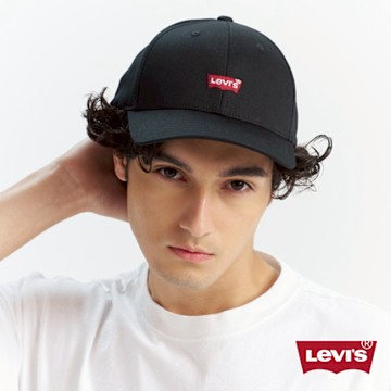Levis 男女同款 可調式環釦丹寧棒球帽 / 精工刺繡Logo / FLEXFIT 110吸濕排汗 熱賣單品