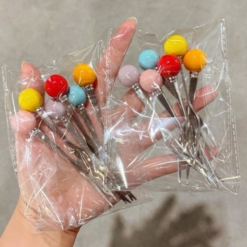 下殺價🔥ins不鏽鋼水果套裝家用創意多巴胺高顏值可愛蛋糕點心甜品叉子BBD2