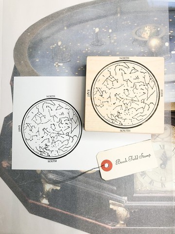 大型印章 冬季星座盤 線條星座版本