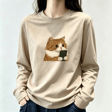 免運 【舒適親膚】韓版 寬鬆大學t長袖 oversize 長t shirt 薄長袖 t恤女 美式大t 棉t 1652