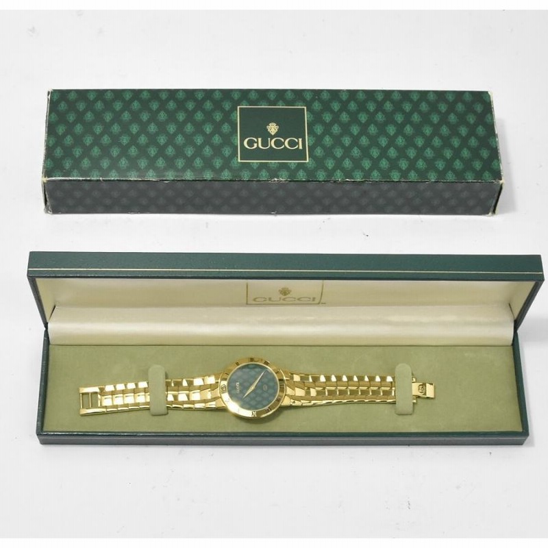グッチ GUCCI 3300M クォーツ メンズ 美品 箱付き N#123662