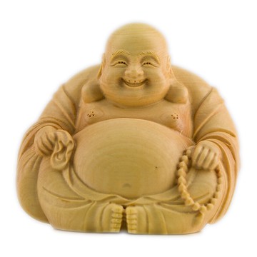 彌勒佛黃楊木把件-大肚彌勒佛像木雕家居擺件74ap42【獨家進口】【米蘭精品】