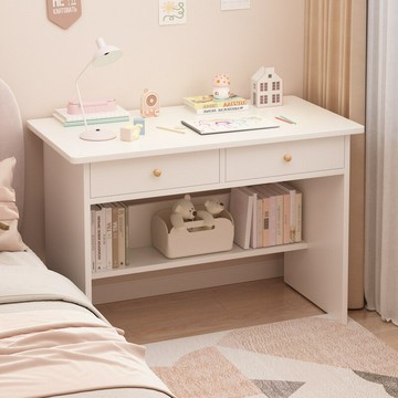 書桌學生家用書架一體桌小戶型臥室學習桌初中生簡易電腦桌寫字桌