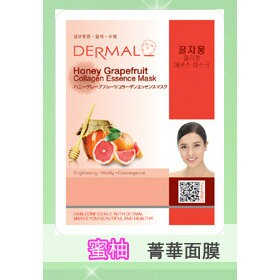 韓國DERMAL 蜜柚抗老保濕面膜 1入 [42764] ::WOMAN HOUSE::