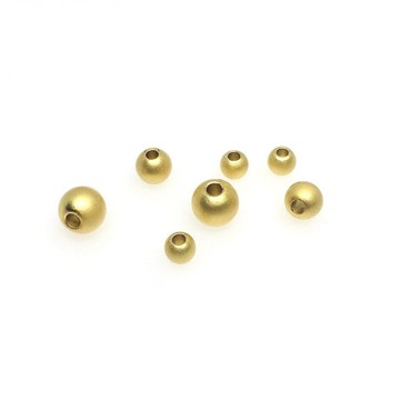 HC-【 100pcs/包】 古法金實心隔珠 保色沙金散珠 DIY飾品手鏈 項鏈配件 手工串珠材料