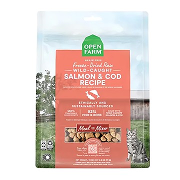 OPEN FARM 貓用凍乾生食餐  雙鮮鮭鱈  99g  1包